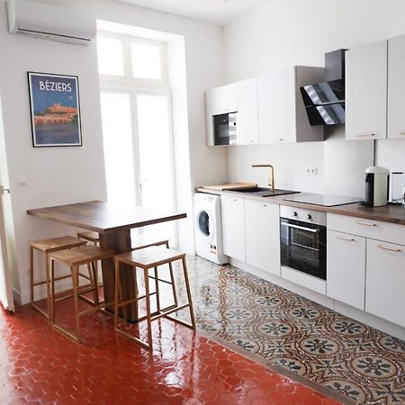 Bright And Modern 3-Bedroom Apartment, 90M2 With Air Condition, In Beziers Exterior photo